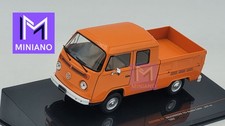 VOLKSWAGEN T2B DOUBLE CABINE PICK-UP 1982 ORANGE IXO COLLECTION 1/43
