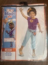 Toddler Classic Blippi Meekah Polyester -Size 3T-4T - Toddler Halloween