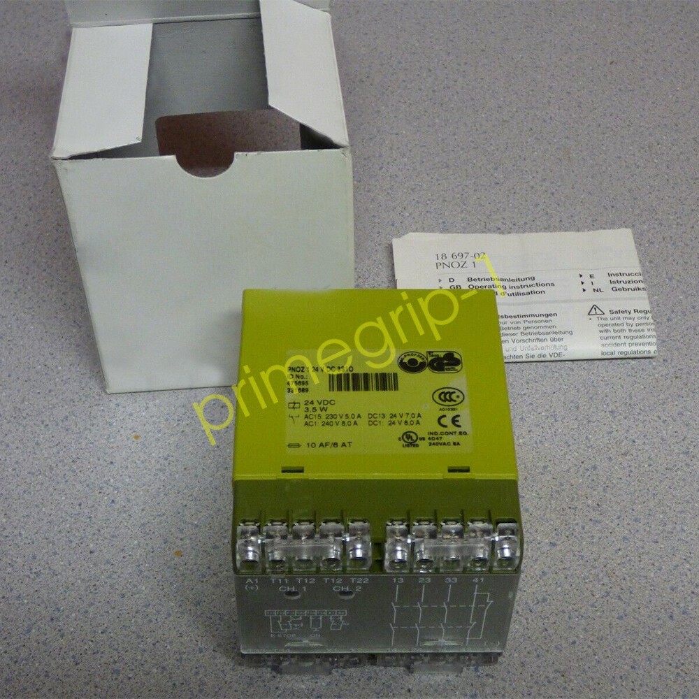 For PILZ PNOZ 1 24V Safety Relay 475695.