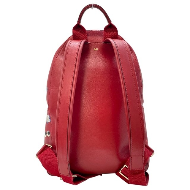 Anya Hindmarch Patchwork Leather Backpack Red Mul… - image 2