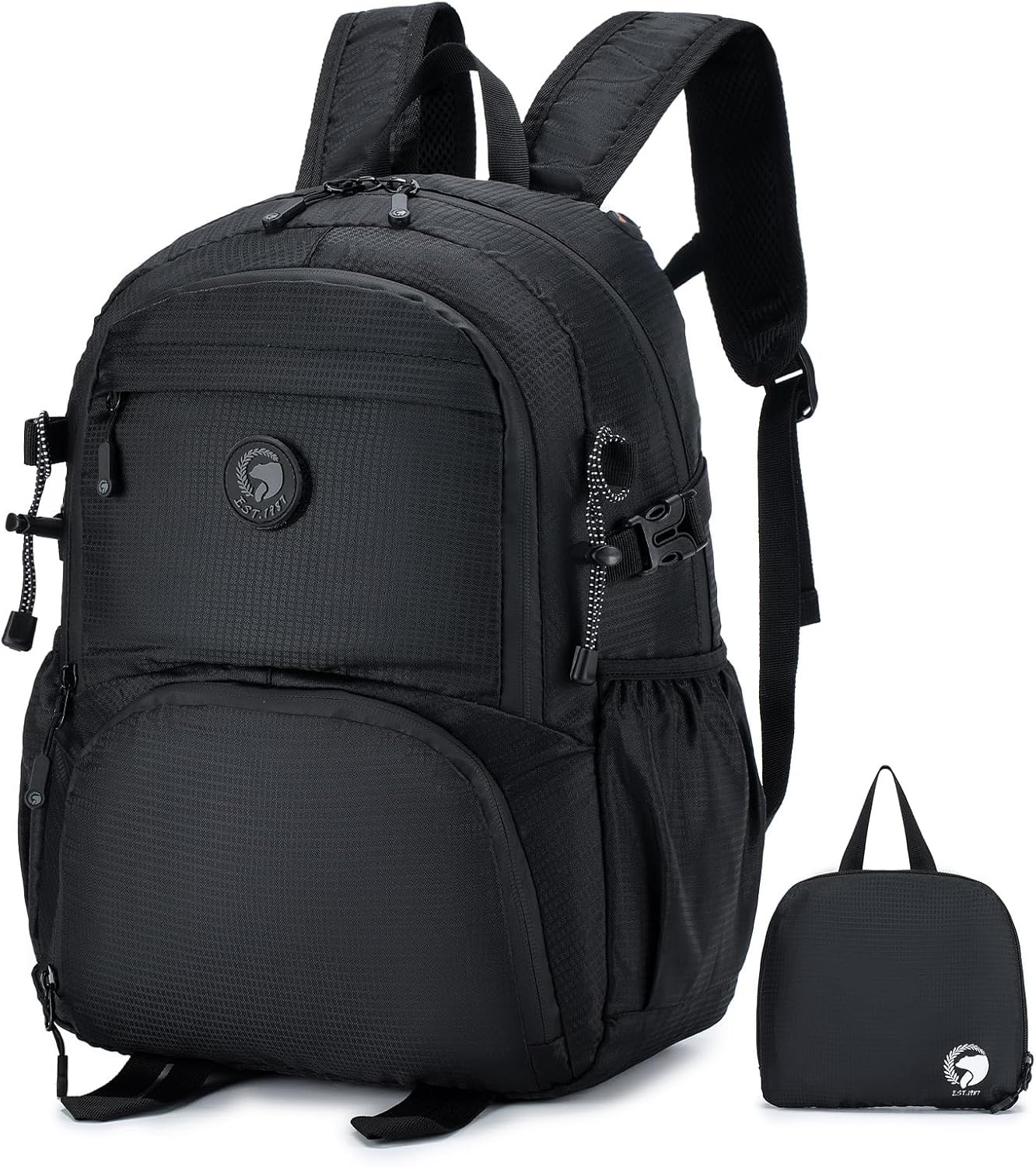 SPAHER 25L Mochila Viaje Cabina Avión Wizzair Plegable Mochila 40x30x20 Maleta C