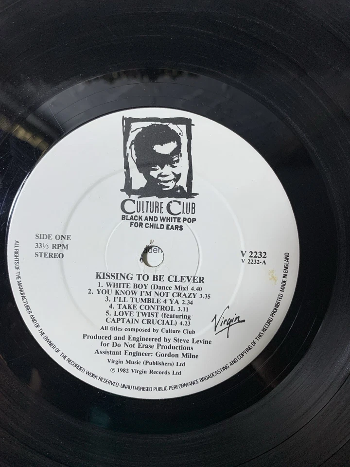 Culture Club – Kissing To Be Clever Vinyl - Do You Really Want To Hurt Me WLP - Image 2 of 4