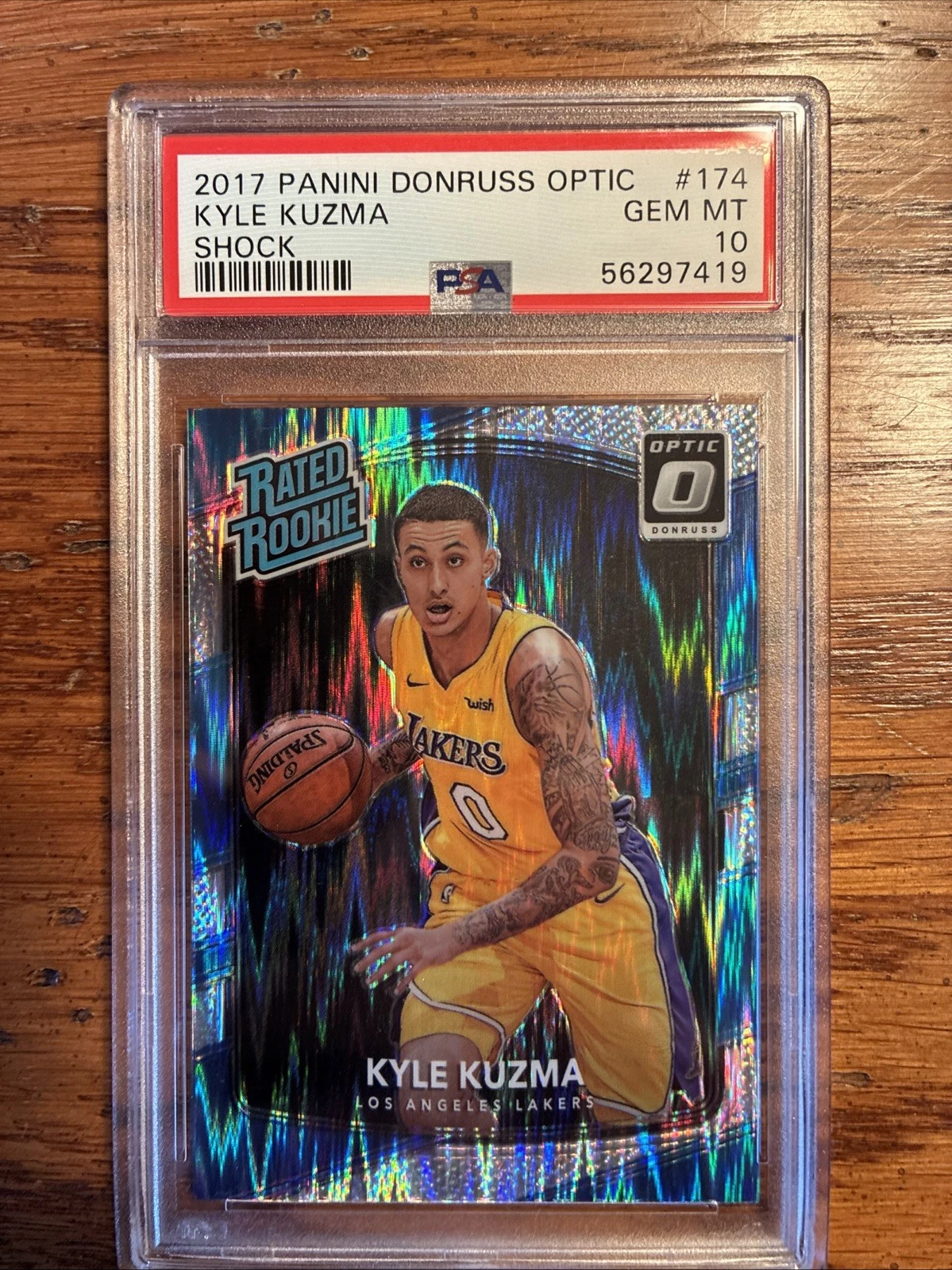 2017 Donruss Optic Kyle Kuzma Shock