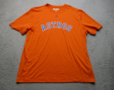 Houston Astros Shirt Mens XL Orange MLB Baseball Cool Base Evolution Tee