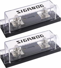 300 Amp ANL Fuse Holder 0/2/4 Gauge Fuse Block with 300A ANL Fuses for Car Audio