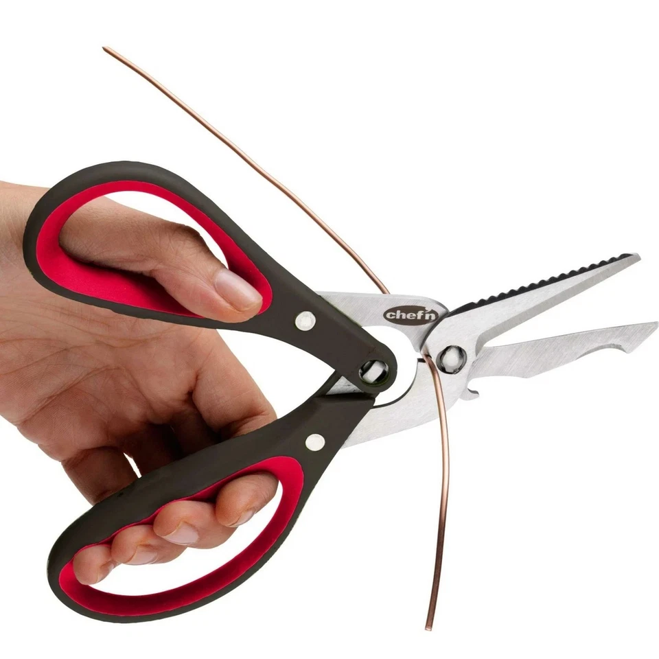Chef'n Freshforce Utility 5 in 1 Multi Tool Stainless Steel Dual Gear Scissors - Image 3 of 3