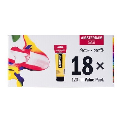 Amsterdam Standard Series Acrylic Paint Value Package 18x120ml