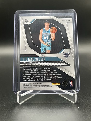 2024-25 Panini Prizm Tidjane Salaun Rookie Choice Blue Yellow Green *QTY AVAIL* - Picture 2 of 2
