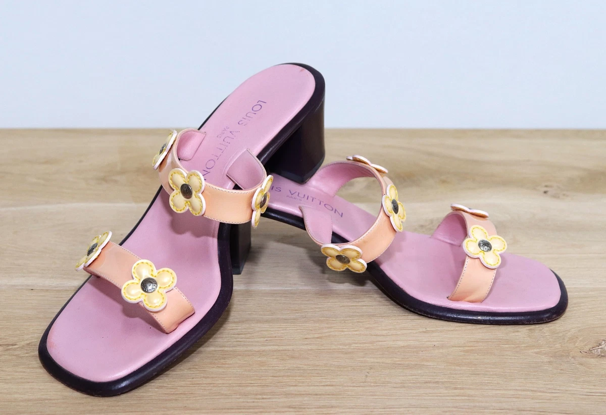 LOUIS VUITTON ピンク フラワー ミュール 25+ Louis Vuitton Pink Heels for Women for sale | Updated Oct 2026