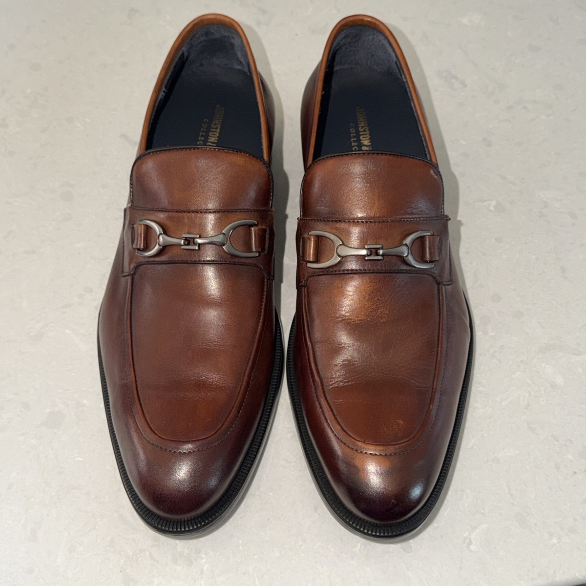 Johnston Murphy Men’s Size 13 M Flynch Bit Loafers Brown Italian Calfskin Shoe Men main image 2