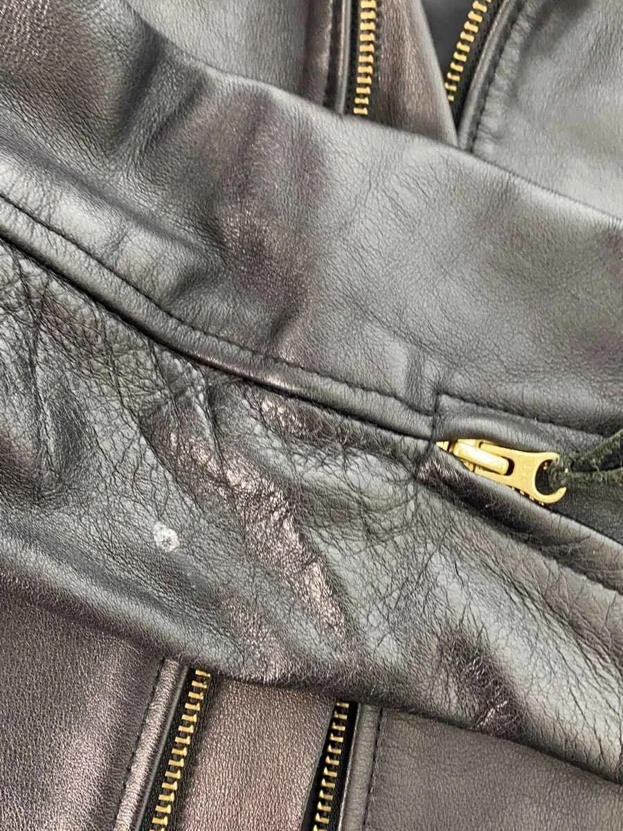 KADOYA Single Rider Leather Jacket Men's M Black Cowhide Used Good (Ages 14+) - product detail image 9