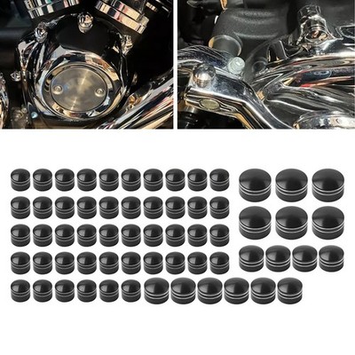 62X CNC Bolt Topper Kappe Abdeckung Kit Für Harley Touring Softail M8 2018-2024