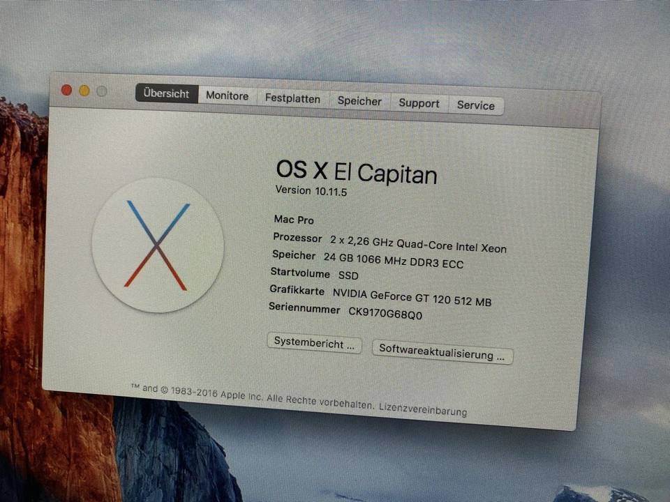 Leistungsstarker Apple Mac Pro A1289 - 8 Core - 500Gb SDD - 24GB DDR3 - Bild 3 von 4