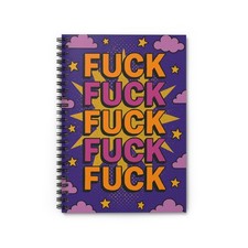 Funny Profanity Spiral Notebook Ruled Line Journal Gift for Students Writers