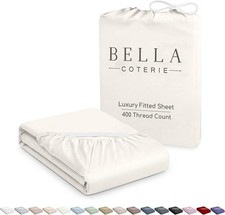 Bella Coterie King Size Fitted Sheet Only  Luxury Bamboo Viscose  100 