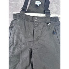 Slalom Boys' Ski Pants - Black  Blue, Size Large
