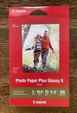 Canon Photo Paper Plus Glossy II 4x6 New/Sealed 100 sheets 