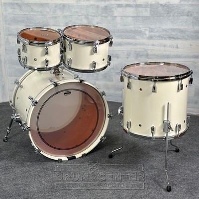 Yamaha Absolute Hybrid Maple 4pc Drum Set Polar White | eBay