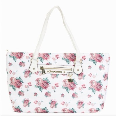 Juicy Couture Limited Edition Floral Extra Large Weekender Travel Gym Duffel Bag