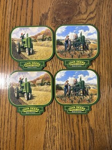 Vintage John Deere Tractor Coaster Set Of 4 Model A 1934-52 & Model B 1935-52