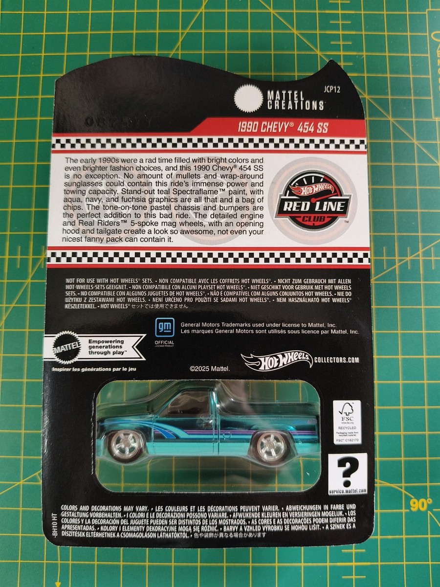 2025 Hot Wheels RLC Exclusive 1990 Chevy 454 SS Teal In Hand | eBay