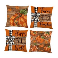 Fall Decorations for Home,Fall Pillow Covers 18 x 18 Inch Autumn Fall10