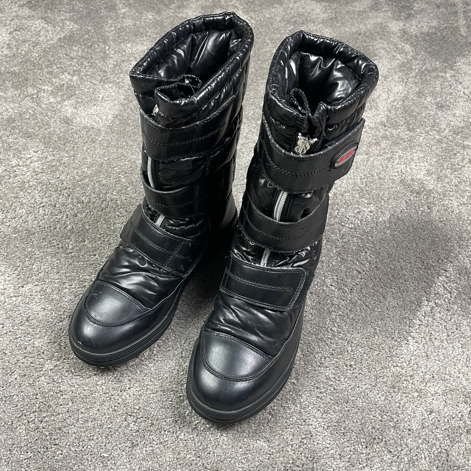 Olang Schuhe Stiefel Winter Vibram-Sohle Y2K Style Gr. 40 Damen Schwarz Winter