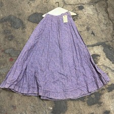 Vintage 40s does 1800s Victorian Purple Calico Cotton Prairie Maxi Skirt