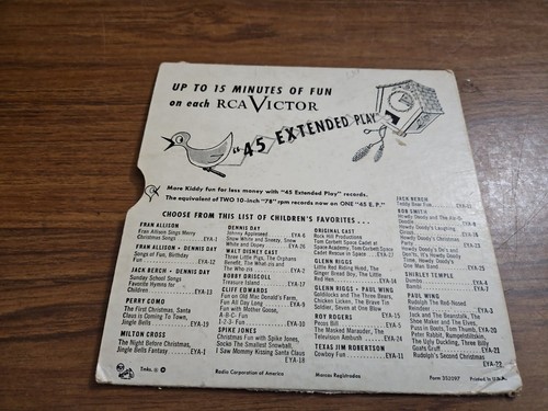 CHRISTMAS 45 DOUBLE EP. HOWDY DOODY. EYA-23. SLEEVE ONLY. NO RECORD. - Picture 2 of 4