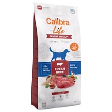 Calibra Life Senior Medium Breed Dry Dog Food (Beef) - Bag Size : 2.5kg 8.36 per kilo