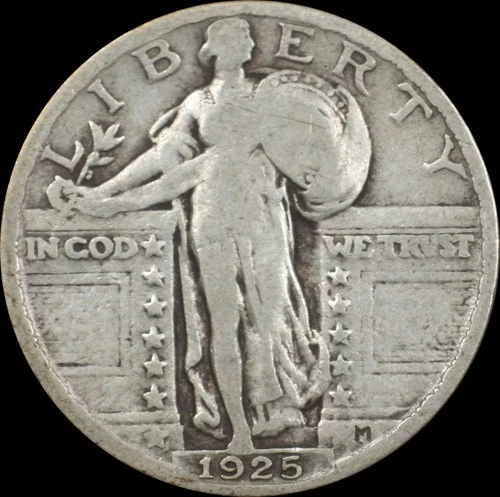 1925-p Liberty Head Quarter 25c F+