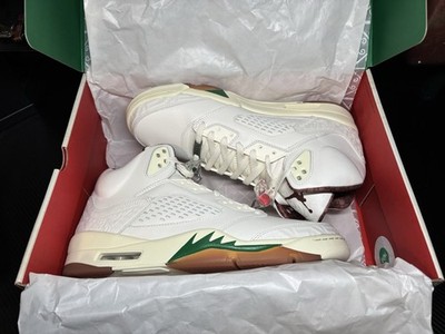 Jordan Air Jordan 5 Retro El Grito Sail White Green Red HF8833-100 Size 11.5