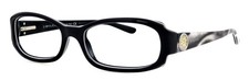 BVLGARI BV 461-B 814 54mm Black Gray Gold Rectangle Eyeglasses Frames Only Italy