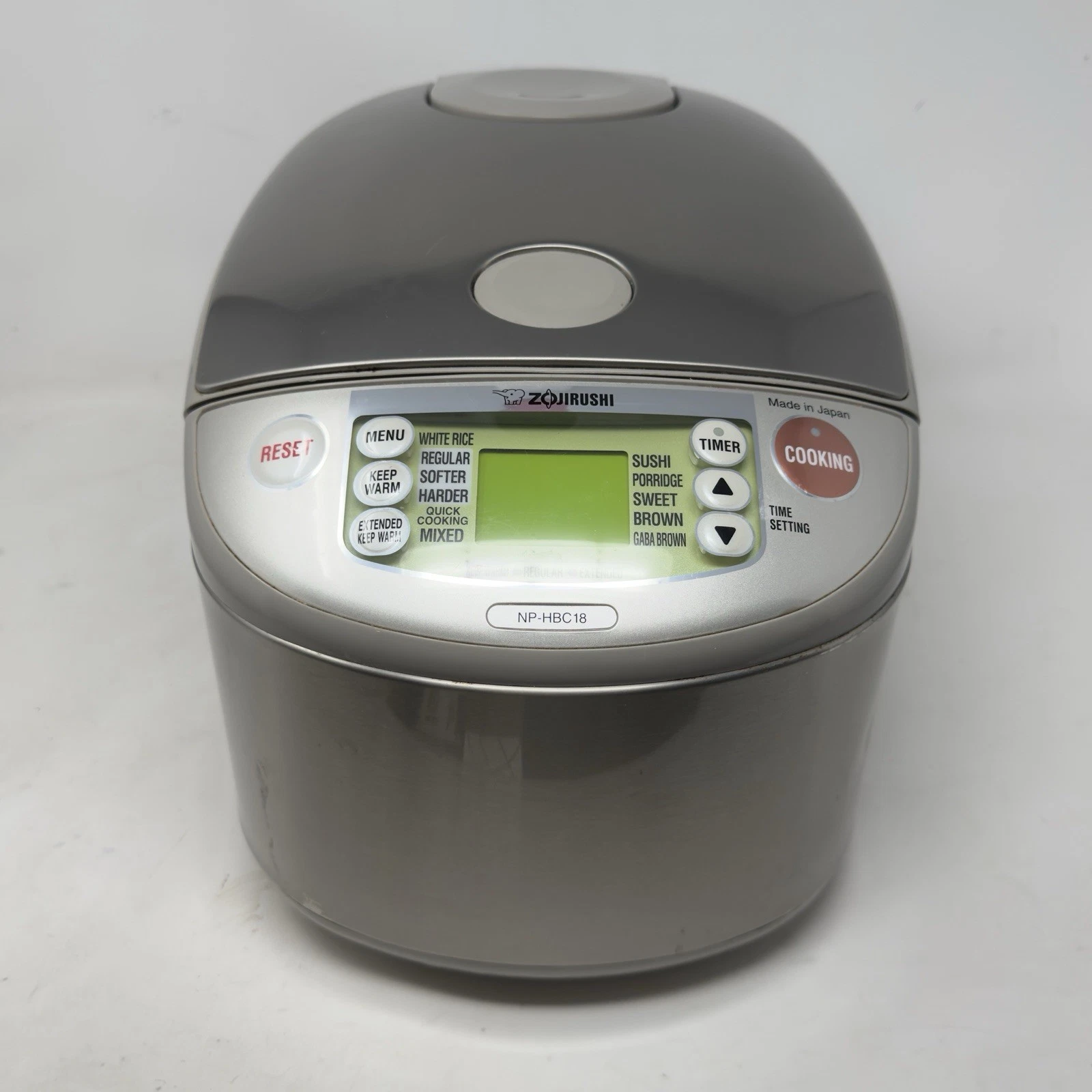 Zojirushi NP-HBC18 Induction Heat System Rice Cooker Warmer 10 Cups Tested