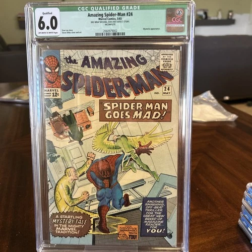 Amazing Spider-Man #24 (1965) Silver Age Mysterio CGC 6.0 Qualified