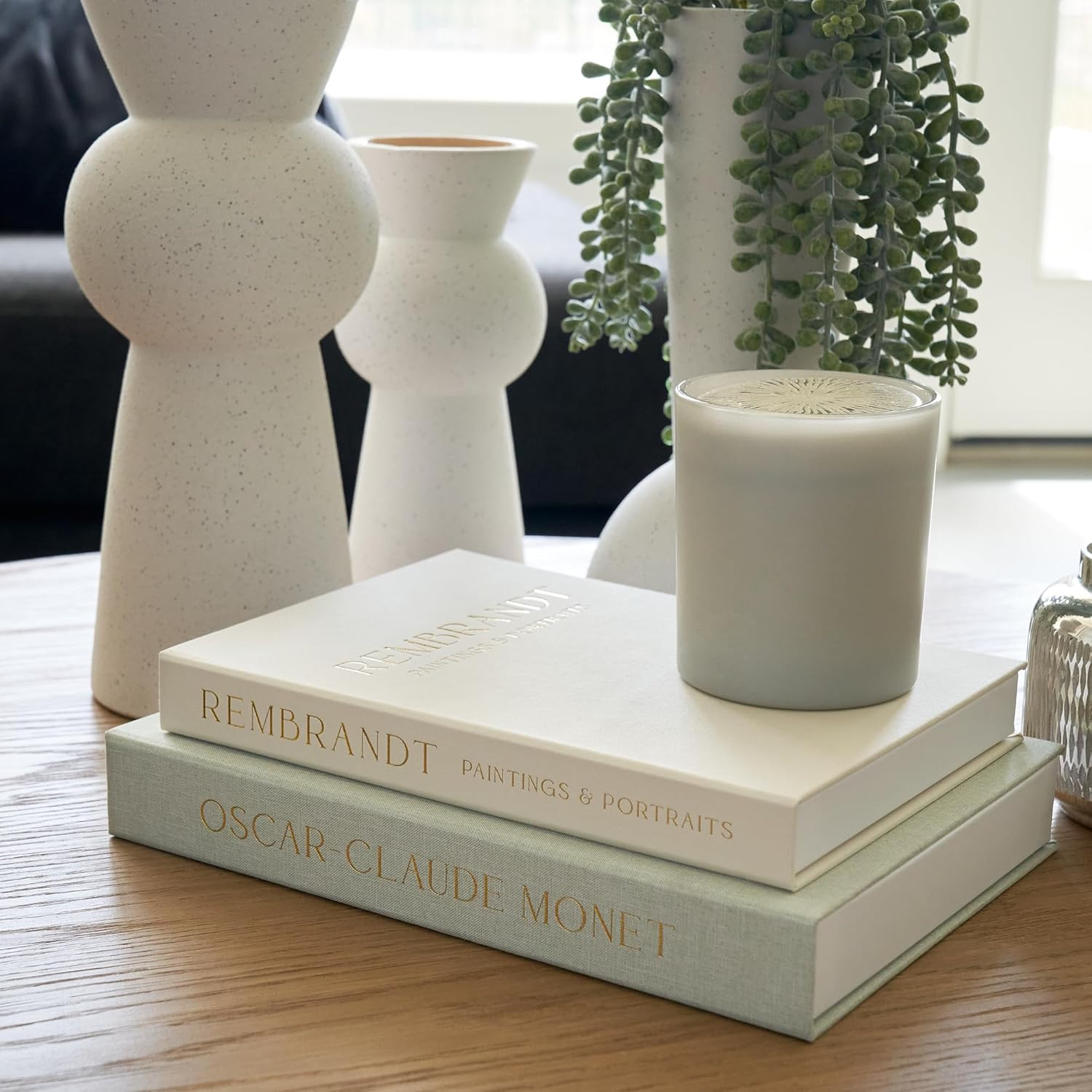 Beautiful Decorative Books - Set of 2 Linen Boxes Enhance Your Coffee Table, Boo