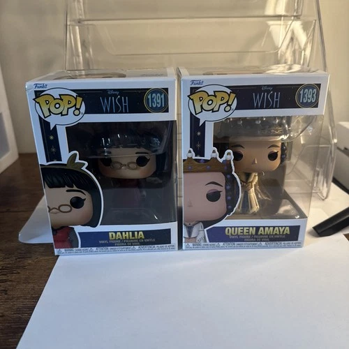 Funko POP! Lot Of 2 Disney Wish/ Dahlia (1391)  Queen Amaya (1393) Read Descript