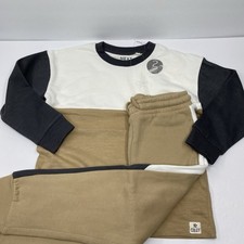 Next UK Sweatshirt Jogger Set Kids 5T Colorblock Casual Lounge NEW 25