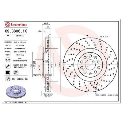 2x Bremsscheibe vorne für Cupra Terramar KP1 id34028