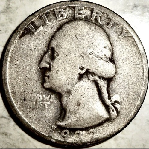 1932-D Washington Silver Quarter 25c Key Date Denver Mint VG