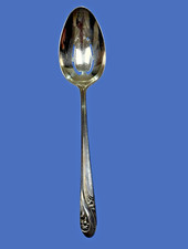 Holmes & Edwards Slotted Serving Spoon Vintage Silverplate IS Romance USA Made