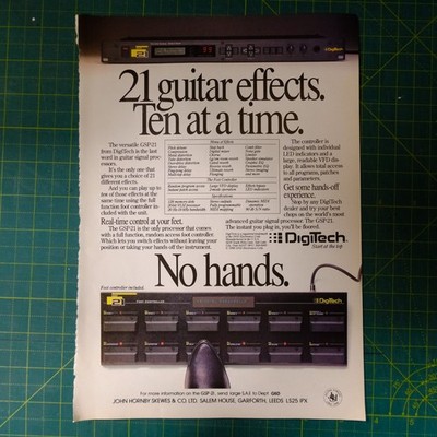 21x30cm magazine cutting 1990 DIGITECH gsp-21 effects