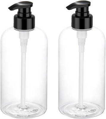 Bynccea 500ml Leere Shampooflaschen Nachfüllbare Kunststoff Pumpflaschen 