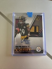 Calvin Austin III Zenith 2023 Z-Jersey Autographs #8/10 SSP New York Giants