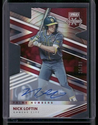 2020 Panini Elite Extra Edition #32 Nick Loftin Prime Numbers B Die Cut #/39