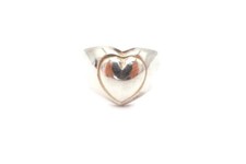 Sterling Silver 925 Heart Ring Size 7 H7