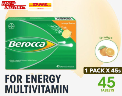 Berocca Orange Effervescent Tablets Multivitamin (1 Pack x 45 Tablets)