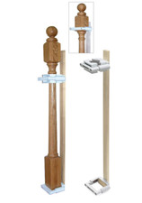 Safety Innovations No Hole Stairway Baby Gate Mounting Kit - Fits Posts R016