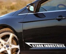 JDM OEM Sticker Stark Industries Iron Man Sticker 58cm Decal Sticker 2pcs
