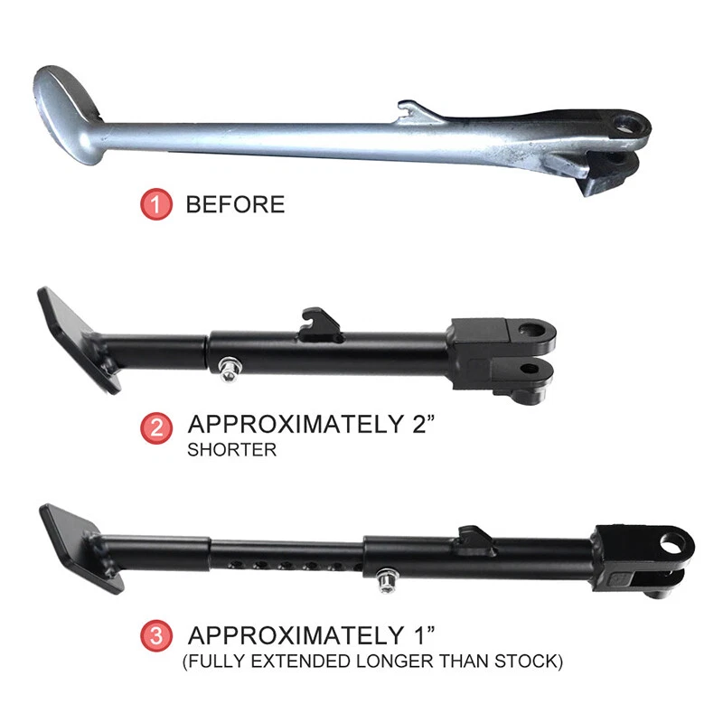 Soporte lateral ajustable de acero apto para Triumph Daytona 675 675R 2005-2012 Foto 3 de 4